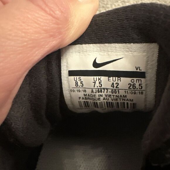 Nike Baseball Turf Cleats Men’s Sz. 8.5 Black Alpha Huarache Elite 2 TF Slo - Picture 13 of 13